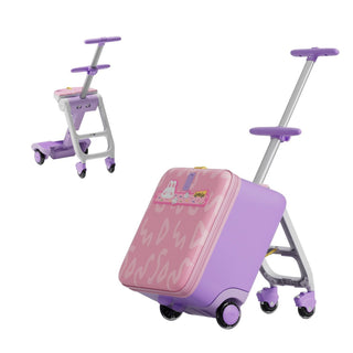 JoviKids 3-in-1 Ride On Luggage – JoyRide Kids Suitcase & Stroller - Pink