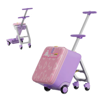 JoviKids 3-in-1 Ride On Luggage – JoyRide Kids Suitcase & Stroller- Pink