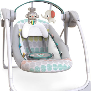 Bright Starts Whimsical Wild Compact Portable Automatic Baby Swing