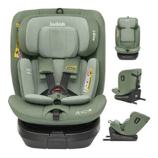 JoviKids Ranger TT Spin 360 Car Seat with ISOFIX - R129 i-Size (Birth to 12 Years) in Green