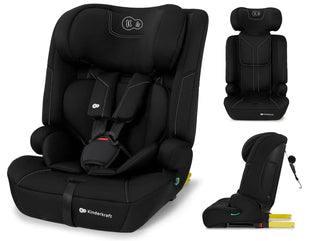 Kinderkraft SAFETY FIX 3 PRO i-Size ISOFIX Child Car Seat 76-150cm - Black
