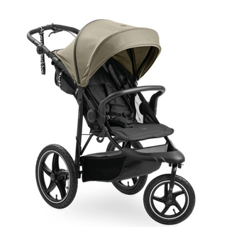 Hauck Runner 3 All-Terrain Pushchair with Handbrake and Air Wheels - Olive