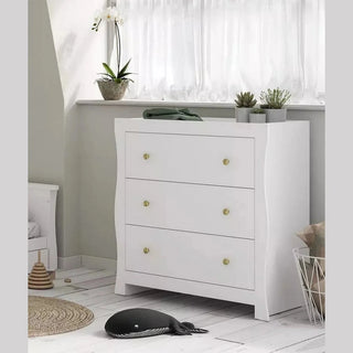 Little Acorns Celeste Dresser Changer – Changing Unit & Chest of Drawers