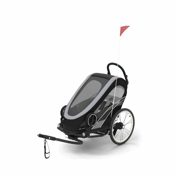 Cybex Zeno Bike Trailer & Pushchair – All Black