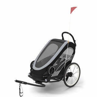 Cybex Zeno Bike Trailer & Pushchair – All Black