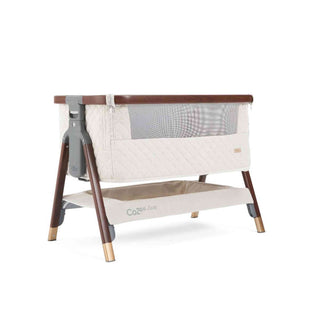 Tutti Bambini CoZee Luxe Bedside Crib - Walnut/Cream