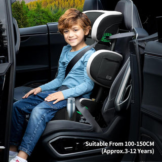Globalkids Toddler i-Size High Back Booster Car Seat ISOFIX Black