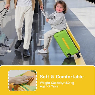 JoviKids 3-in-1 Ride On Luggage – JoyRide Kids Suitcase & Stroller - Green