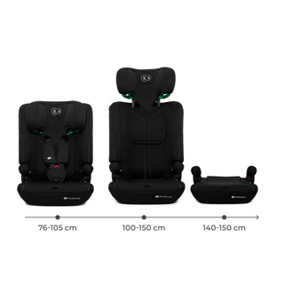 Kinderkraft I-COMFY i-Size Group 1/2/3 Car Seat - Black