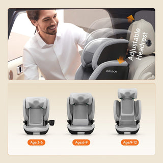 Welldon Cocoon Travel 2 High Back Booster Car Seat – Moonstone
