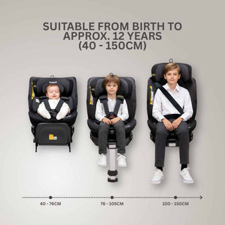 JoviKids Ranger 2 i-Size Car Seat with Leg Extension Cushion - Twilight