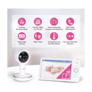 VTech RM7787HD 7 Inch Over-The-Cot Smart Baby Monitor