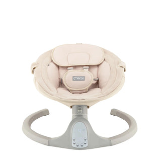 MoMi Kenani Baby Swing – Sand | Electric Rocker with Sounds 0–9kg