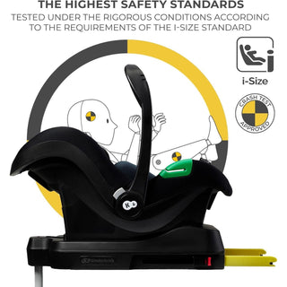 Kinderkraft Mink PRO i-Size Car Seat with ISOFIX Base – Black 40–75 cm