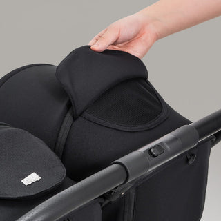 JoviKids Ayla Twin Pushchair – Lightweight Double Stroller with Compact Fold Black