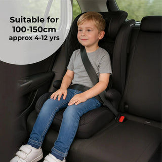 My Babiie MBCS23 High-Back Booster Lite R129 Car Seat – Quilted Black