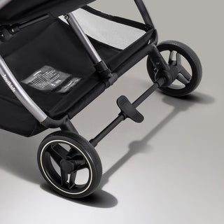 JoviKids Ayla Twin Pushchair – Lightweight Double Stroller with Compact Fold Black