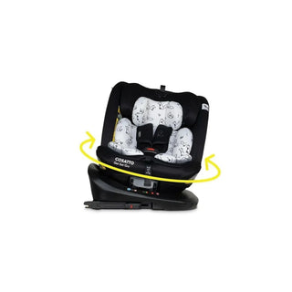 Cosatto Get Set Go i-Size 360 Car Seat – Birth to 12 Years | 360° Rotation, ISOFIX, Extended Rear-Facing Foxed