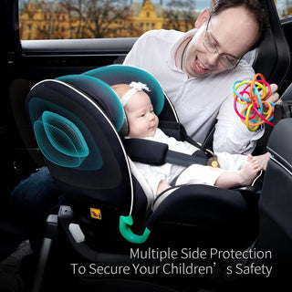 Globalkids i-Size 360 Swivel Car Seat – ISOFIX 40–150cm, Birth–12y