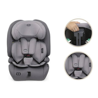 Chicco Gro-Up i-Size Car Seat 76–150cm – Lightweight Belt-Fit Seat 15m–12y Stone