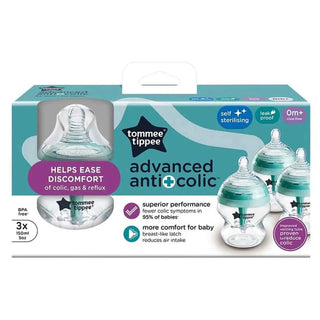 Tommee Tippee Advanced Anti-Colic Baby Bottles 150ml – 3 Pack