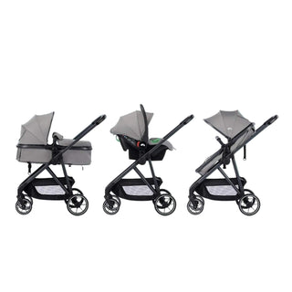 Bebeconfort Breeze Trio 3-in-1 Baby Stroller Travel System – Mineral Grey 0–4 Years
