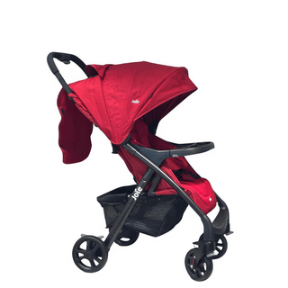 Joie Muze LX Lie-Flat Stroller with Footmuff – Cranberry Birth to 15kg