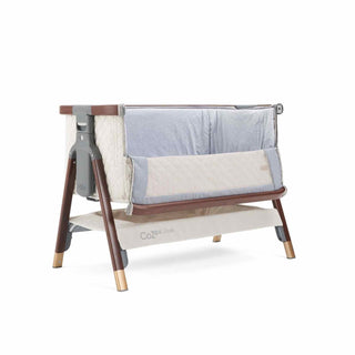 Tutti Bambini CoZee Luxe Bedside Crib - Walnut/Cream