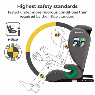 Kinderkraft Junior Fix i-Size Car Seat ISOFIX Rocket Grey – The