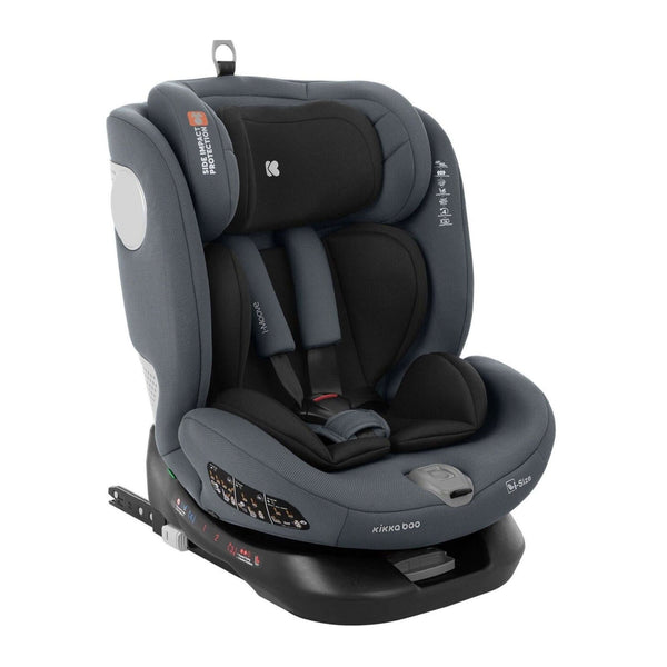 KikkaBoo i-Moove 360 i-Size ISOFIX Car Seat 40–150cm – Dark Grey