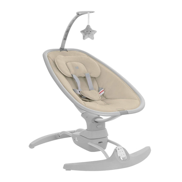 KikkaBoo Spinny Electric Baby Swing & Hammock Birth to 9kg – Beige