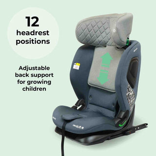 My Babiie MBCS123 i-Size 76-150cm Car Seat - Slate Blue/charcoal