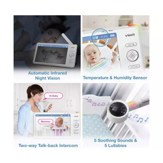VTech RM7787HD 7 Inch Over-The-Cot Smart Baby Monitor