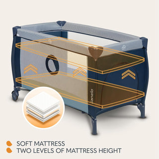 Lionelo Sven Plus 2-in-1 Travel Cot & Portable Baby Zone 0–36 Months