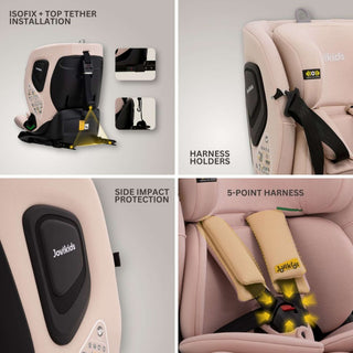 Jovikids CICI TT i-Size Child Seat 76–150cm - Rosewood