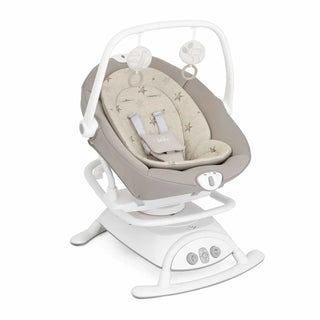 Joie Sansa 2-in-1 Bouncer and Rocker – Cosmo Tan | Soothing Motions, Lullabies, and Recline