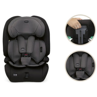 Chicco Gro-Up i-Size Car Seat 76–150cm – Lightweight Belt-Fit Seat 15m–12y Pure Black