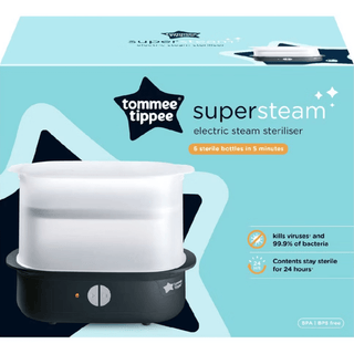 Tommee Tippee Black Supersteam Electric Steam Steriliser