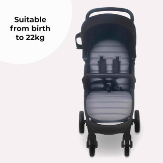 My Babiie MB30 Pushchair Stroller – from Birth to 4 Years 22kg Black & Grey