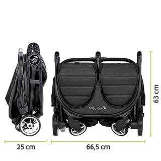 Baby Jogger City Tour 2 Double Pushchair – Pitch Black