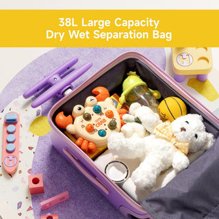 JoviKids 3-in-1 Ride On Luggage – JoyRide Kids Suitcase & Stroller - Green