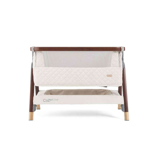 Tutti Bambini CoZee Luxe Bedside Crib - Walnut/Cream