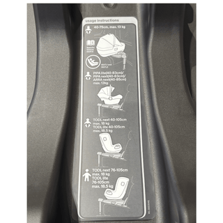 Nuna Base Next Car Seat for Unisex Kids with ISOFIX 360° Rotating Base - Caviar