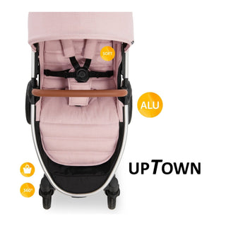 Hauck Uptown Pushchair Stroller - Melange Rose