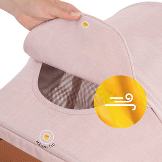 Hauck Uptown Pushchair Stroller Extra Large Seat for All Terrains with Raincover Melange Rose