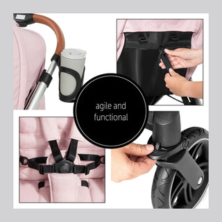 Hauck Uptown Pushchair Stroller - Melange Rose