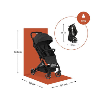 Hauck Travel N Care - Compact Baby Stroller - Black
