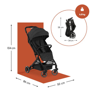 Hauck Travel N Care Compact Baby Stroller Black