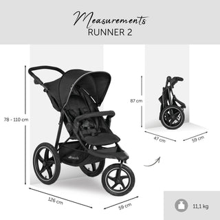 Hauck Runner 2 All Terrain Pushchair Black