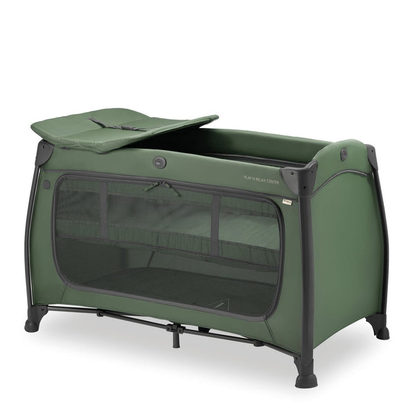 Hauck Play N Relax Center Travel Cot - Dark Green